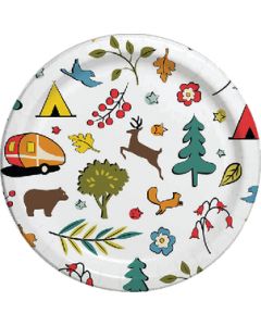 JR PRODUCTS PAPER PLATES- INTO THE WOODS CC-007W8