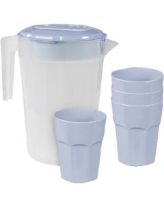 JR PRODUCTS PITCHER/TUMBLER SET BLUE JRP CC013BB