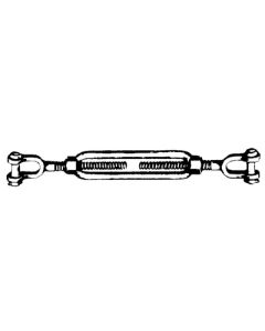 Chicago Hardware Turnbuckle J&J Galv 1/2In X 12 CHI 030793