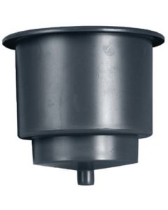 Beckson Marine Drink Holder W/Drain  Black BEC GH43DB1