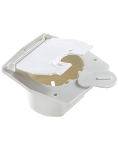 RV Designer Basic Cable Hatch Flat Polar White RVD B140