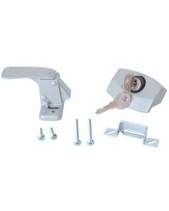RV Designer Door Latch W/Locklght Silver RVD E311