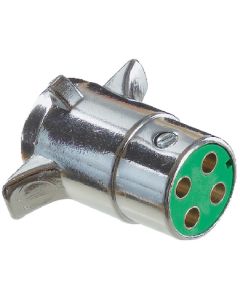 RV Designer 4-Way Plug Chrome Plated RVD P409