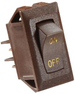 RV Designer Switch-Rockr 10A Brown Gold-Text RVD S273