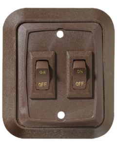 RV Designer Switch Plate-Wall Double RVD S655