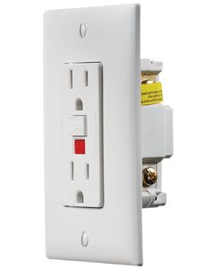 RV Designer GFCI Outlet-Dual W/Cvr White RVD S801