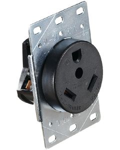 RV Designer Flush Recp In Plate 30Amp RVD S971