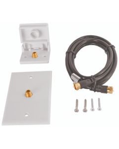 RV Designer TV Hook Up Kit-White RVD T201