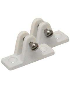 Sea-Dog Line Lg Deck Hinge/Angled Wht  2/Cd SDG 2732311
