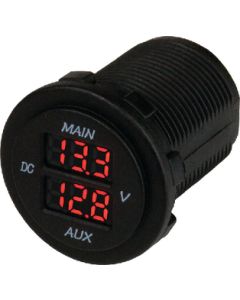 Seadog Dual Round Voltmeter SDG-4216161