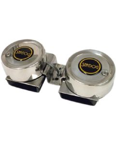 SeaDog 431125 Max Blast Twin Mini 6 Amp 12V Compact Horn <SPACER TYPE=HORIZONTAL SIZE=1> Stamped 304 Stainless Cover SDG-4311251