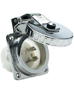 Hubbell Power Inlet S/S 30 Amp HUB HBL303SS