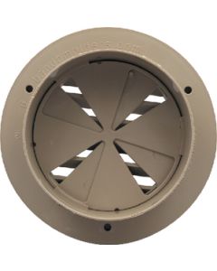 HEAT VENT 4 W/DAMPER TAN