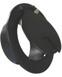 ROUND ELECT CABLE HATCH BK