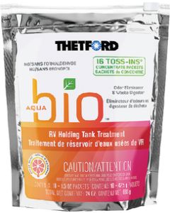 Thetford 96590 Aquabio™ Toss-In Pack Holding Tank Treatment, 1.5 oz., 16/pk