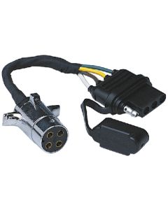 Hopkins 4-Round To 4-Flat Trailer Wiring Adapter HOP 47465002