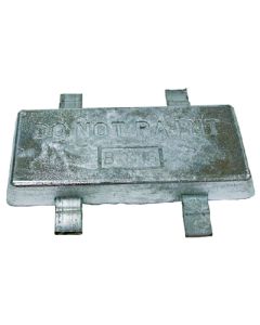 B&S anodes Zinc Weld On 1-1/4 X 6 X 12 BSM BSMWO114X6X12
