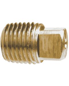 Brass Fittings 1/4 Brass Sq Head Pipe Plug MLM 28085