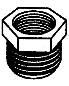 Brass Fittings Hex Bushing 1/2X3/8 MLM 28664W