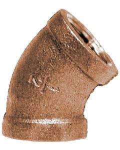 Brass Fittings 3/4 Bronze 45 Deg Elbow MLM 44184