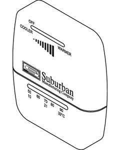 Suburban Wall Thermostat-Heat Only SBM 161154