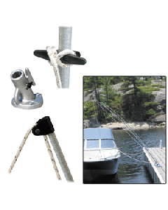 Dock Edge Premium Mooring Whips 2PC 8ft 3200-F