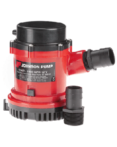 Johnson Pump 1600 GPH Bilge Pump 1-1/8" Hose 12V