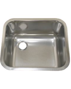 SS SINK RECT SATIN L FLANGE