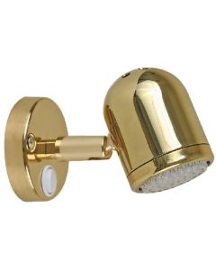 READING LIGHT BRASS LED 8-30V SVK-19052P