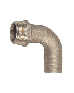 Perko 1-1/4" Pipe to Hose Adapter 90 Degree Bronze MADE IN THE USA 0063DP7PLB