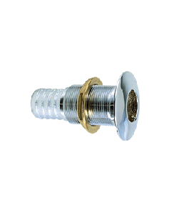 Perko 1-1/8" Thru-Hull Fitting f/ Hose Chrome Plated Bronze Made in the USA 035006ADPC