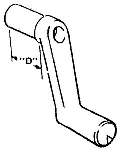 Strybuc Industries Plastic 1 Handle W/Screw SYB 838PBLK