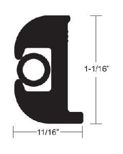 TACO Flex Vinyl Rub Rail Kit - Black w/Black Insert - 50' - 1-1/16" V11-0809BBK50-2