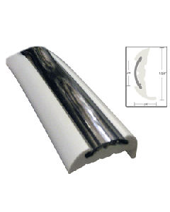 TACO Semi-Rigid Rub Rail Kit - White w/Flex Chrome Insert - 70' V11-9811WCM70-2
