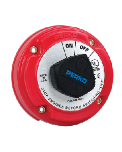 Perko Medium Duty Battery Disconnect Shut Off/On - 250 Amp Continuous, 12-32VDC 9601DP