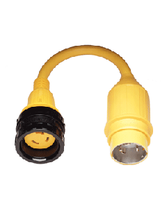 Marinco Pigtail Adapter, 30A Locking to 121A
