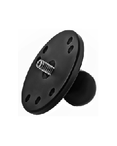 RAM Mount 2.5" Round Base w/1" Ball and 1/4"-20 Threaded Male Post