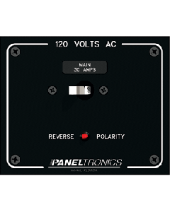 Paneltronics Standard Panel AC Main Double Pole w/30Amp CB & Reverse Polarity Indicator