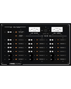 Paneltronics Standard Panel - AC/DC 19 Position Circuit Breaker w/Meters & LEDs