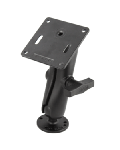 RAM Mount Double Socket Arm w/2.5" Round Base & 3.625" Square Base