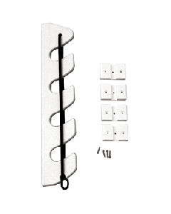 TACO 4-Rod Poly Bungee Rod Holder Rack - White P03-134W
