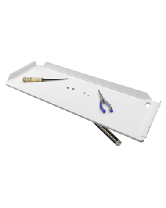 TACO 32" Poly Filet Table w/Adjustable Gunnel Mount - White P01-2132W