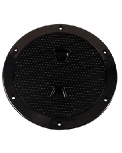 Beckson 6" Non-Skid Screw-Out Deck Plate - Black