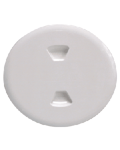BECKSON 5" TWIST OUT DECK PLATE WHITE 5.5" CUTOUT DP50-W