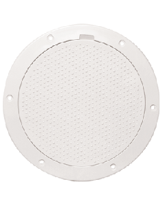 BECKSON 6" NON-SKID PRY OUT DECK PLATE WHITE 6.5" CUTOUT DP63-W