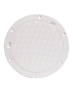 BECKSON 8" NON-SKID PRY OUT DECK PLATE WHITE 8.5" CUTOUT DP83-W