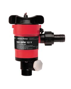 Johnson Pump Twin Port 500 Gph Livewell Aerating Pump 12V