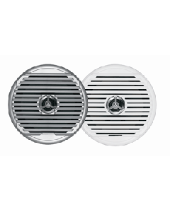 JENSEN  MSX65R 6.5" High Performance Coaxial Speaker - (Pair) White/Silver Grills MSX65R