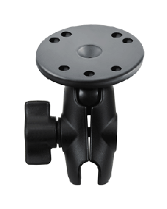 RAM Mount Short Double Socket Arm w/2.5" Round Base RAM-B-103U-A