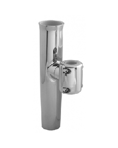 TACO  Stainless Steel Clamp-On Adjustable Rod Holder - 1-1/16" & 1-5/16" O.D. (Pipe), 1-1/4" O.D. (Tube) F16-2623POL-1